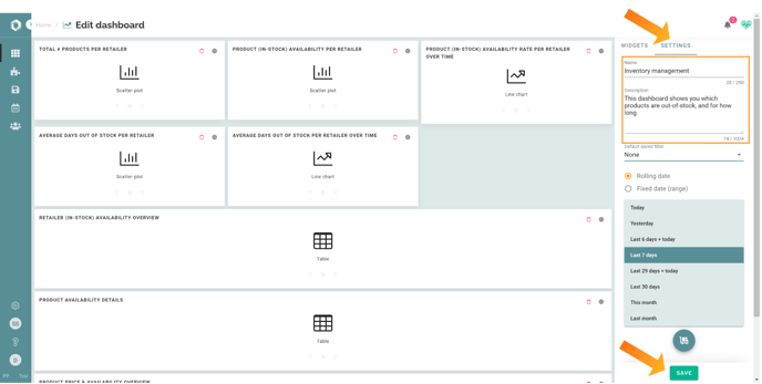 change name dashboard sitelucent